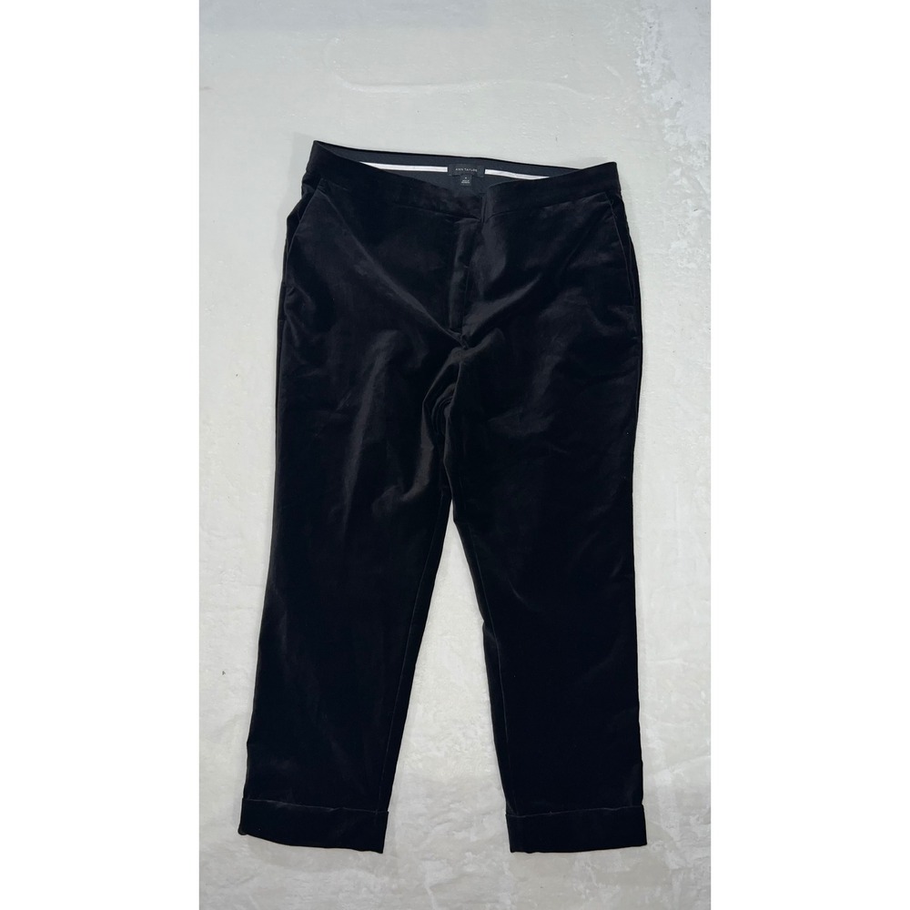 Ann Taylor Black Velvet Capris